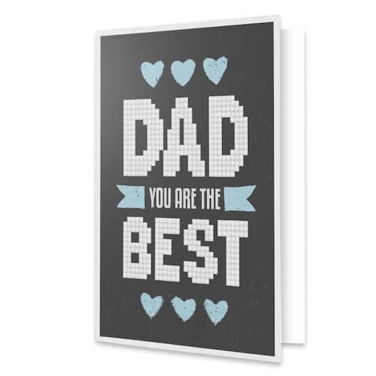 Diamond Dotz&#xAE; Best Dad Diamond Painting Greeting Card Kit